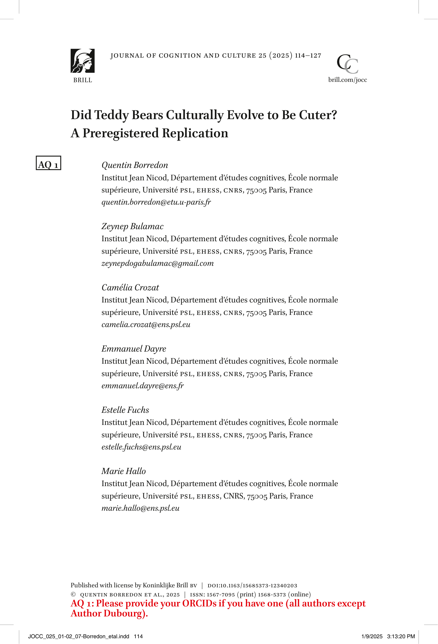 Did teddy bears evolve to be cuter?